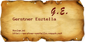 Gerstner Esztella névjegykártya